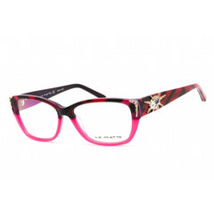 La Matta Men's Eyeglasses - Pink/Black Plastic Rectangular Shape Frame | LMV3138 03-09