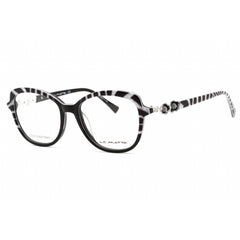La Matta Women's Eyeglasses - Butterfly Pattern Black/White Plastic Frame | LMV3320 C1