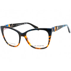 La Matta Women's Eyeglasses - Clear Demo Lens Cat Eye Plastic Frame | LMV3217 02-09