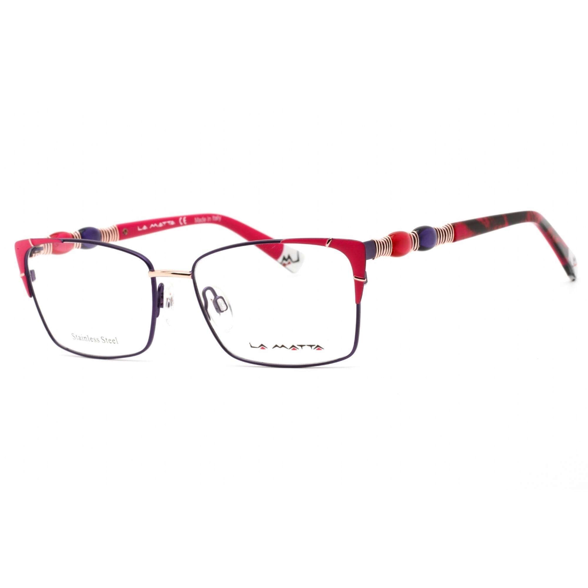 La Matta Women's Eyeglasses - Full Rim Rectangular Multicolor Metal ...
