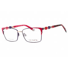 La Matta Women's Eyeglasses - Full Rim Rectangular Multicolor Metal Frame | LMV3286 C1