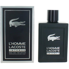 Lacoste Men's Eau De Toilette Spray - L'Homme Intense Fruity Spicy Woody Notes, 3.3 oz