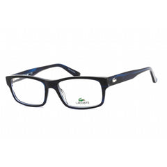 Lacoste Men's Eyeglasses - Blue Striped Plastic Rectangular Shape Frame | L2705 424