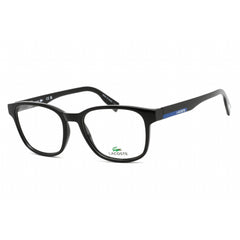 Lacoste Men's Eyeglasses - Clear Demo Lens Black Plastic Square Frame | L2914 001