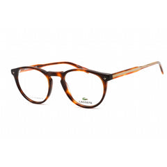 Lacoste Men's Eyeglasses - Clear Demo Lens Blonde Havana Plastic Frame | L2601ND 218