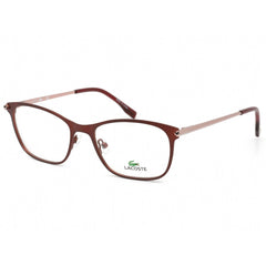 Lacoste Men's Eyeglasses - Clear Demo Lens Burgundy/Rose Metal Frame | L2276 604