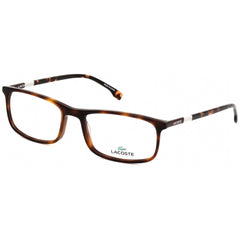 Lacoste Men's Eyeglasses - Clear Demo Lens Havana Rectangular Frame | L2808 214