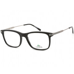 Lacoste Men's Eyeglasses - Clear Lens Black and Silver Rectangular Frame | L2888 001