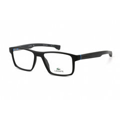 Lacoste Men's Eyeglasses - Clear Lens Black Rectangular Plastic Frame | L2813 001