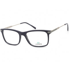 Lacoste Men's Eyeglasses - Clear Lens Blue and Silver Rectangular Frame | L2888 400