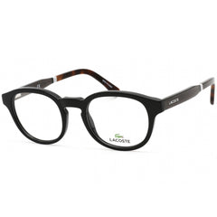 Lacoste Men's Eyeglasses - Clear Lens Full Rim Black Oval Shaped Frame | L2891 001