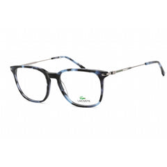 Lacoste Men's Eyeglasses - Clear Lens Havana Blue/Silver Square Frame | L2603ND 215