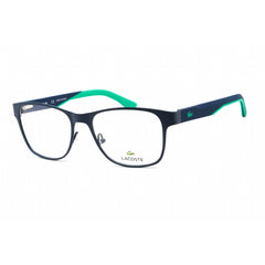 Lacoste Men's Eyeglasses - Clear Lens Matte Blue Rectangular Metal Frame | L2282 401