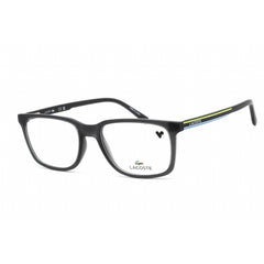 Lacoste Men's Eyeglasses - Clear Lens Matte Dark Grey Rectangular Frame | L2859 024