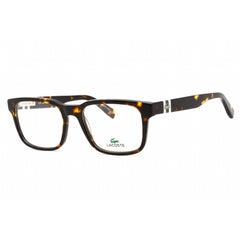 Lacoste Men's Eyeglasses - Full Rim Dark Havana Plastic Rectangular Frame | L2905 230