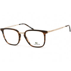 Lacoste Men's Eyeglasses - Full Rim Havana/Striped Brown/Gold Frame | L2853PC 214