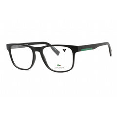 Lacoste Men's Eyeglasses - Full Rim Matte Black Plastic Rectangular Frame | L2898 002