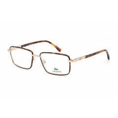 Lacoste Men's Eyeglasses - Full Rim Rectangular Matte Gold Metal Frame | L2278 710