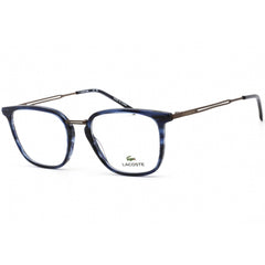 Lacoste Men's Eyeglasses - Havana/Striped Blue/Gunmetal Plastic Frame | L2853PC 215
