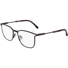 Lacoste Men's Eyeglasses - Matt Brown Square Full-Rim Metal Frame | LACOSTE L2261 210