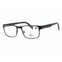 Lacoste Men's Eyeglasses - Matte Black Rectangular Shape Frame Clear Lens | L2283 002
