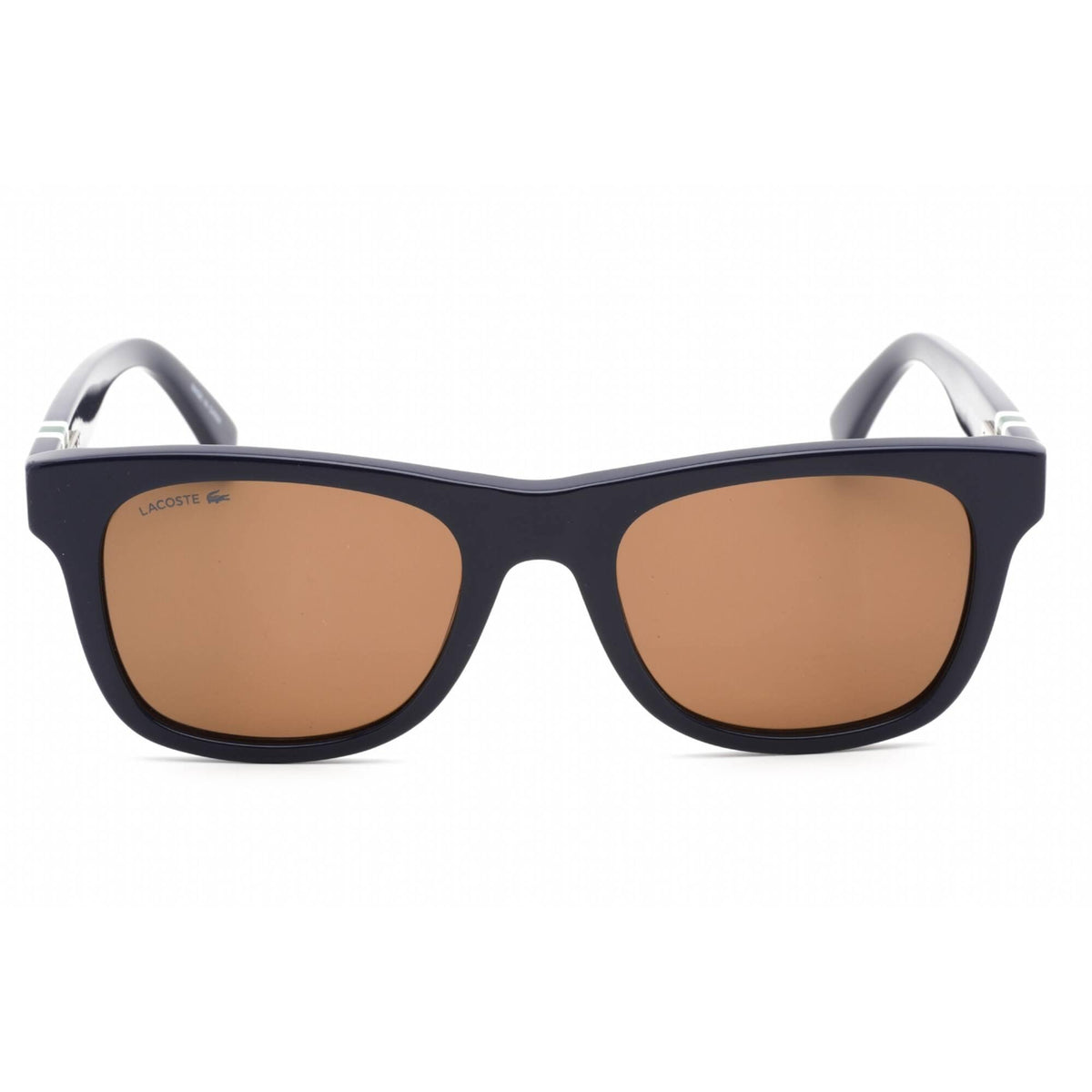 Lacoste Men's Sunglasses Full Rim Matte Blue Navy Plastic Rectangula