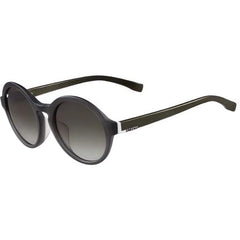 Lacoste Men's Sunglasses - Gradient Lens Matte Grey Round Frame | LACOSTE L840SA 24