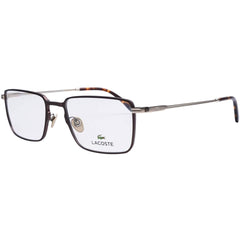 Lacoste Unisex Eyeglasses - Brown Metal Full Rim Frame Demo Lens | LACOSTE L2275E 210