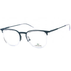 Lacoste Unisex Eyeglasses - Clear Demo Lens Petrol and Transparent Frame | L2264 466