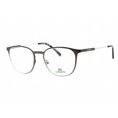 Lacoste Unisex Eyeglasses - Matte Dark Grey Rectangular Frame Clear Lens | L2288 021