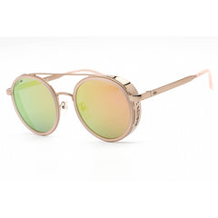 Lacoste Unisex Sunglasses - Adjustable Nose Pads Pink Metal Round Frame | L191SK 664