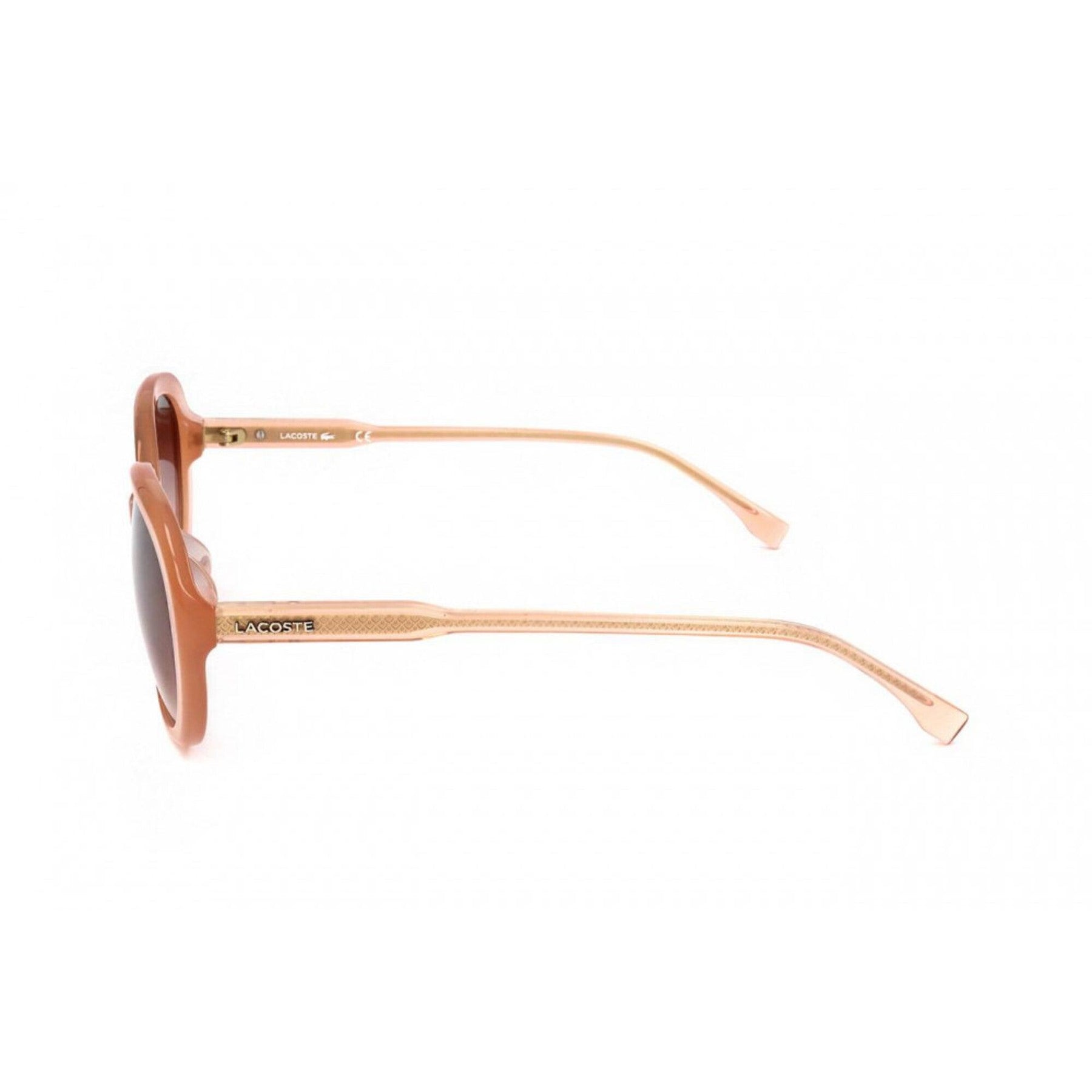 Lacoste Women\'s Peach Gradient Sunglasses Lacoste Round Womens Nude Brown Gradient L859S main image 3