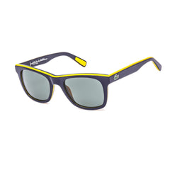 Lacoste Unisex Sunglasses - Grey Green Lens Blue/Yellow Square Frame | L781SP 414
