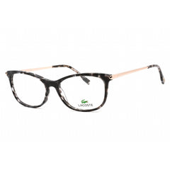Lacoste Women's Eyeglasses - Black Havana Rectangular Frame Clear Lens | L2863 215