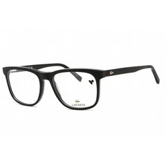 Lacoste Women's Eyeglasses - Black/Wood Rectangular Frame Clear Demo Lens | L2849 001