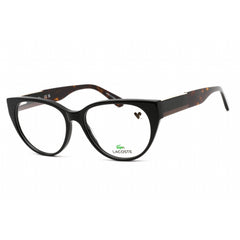 Lacoste Women's Eyeglasses - Clear Demo Lens Black Plastic Cat Eye Frame | L2906 001