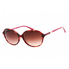 Lacoste Women's Sunglasses - Full Rim Pink Havana Plastic Oval Frame | L854SA 220