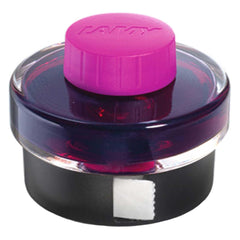 Lamy Bottled Ink - Glass with Blotting Paper Fountain Pen, Vibrant Pink, 50ml | LT52VP