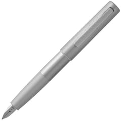 Lamy Fountain Pen - Aion Olive Silver Brushed Aluminum Snapped On