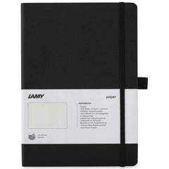 Lamy Notebook - Softcover A5 with Elastic Band Closure, Black, Blank | B8A5BLACK