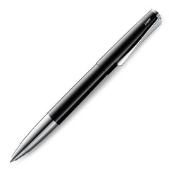 Lamy Rollerball Pen - Studio Lacquer Finish Body Steel Clip, Piano Black | L368PBK