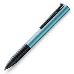 Lamy Rollerball Pen - Tipo Cap Less Aluminum Body Black Clip, Light Blue | L339LB