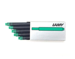 Lamy T10 Fountain Pen Green Ink Cartridge, Pack of 5