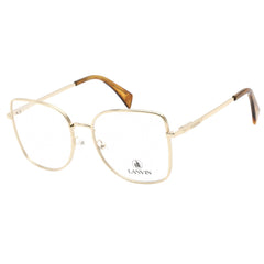 Lanvin Men's Eyeglasses - Clear Demo Lens Yellow Gold Square Frame | LNV2101 703