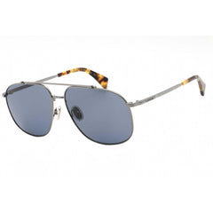 Lanvin Unisex Sunglasses - Dark Ruthenium Metal Full Rim Blue Lens | LNV110S 050