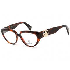Lanvin Women's Eyeglasses - Clear Demo Lens Havana Red Cat Eye Frame | LNV2600 272