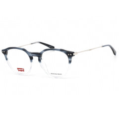 Levi's Men's Eyeglasses - Clear Demo Lens Blue Horn/Silver Frame | LV 5022 038I 00