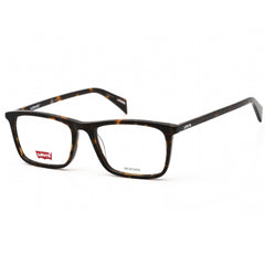 Levi's Men's Eyeglasses - Clear Demo Lens Havana Rectangular Frame | LV 1004 0086 00