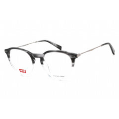 Levi's Men's Eyeglasses - Grey Horn Hexetate/Metal Round Shape Frame | LV 5022 02W8 00
