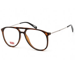 Levi'S Unisex Eyeglasses - Clear Lens Havana Black Aviator Frame | LV 1000 0581 00